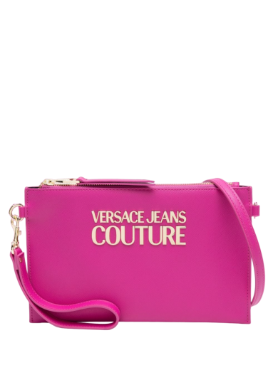 Mala Clutch Logo-Plaque Rosa