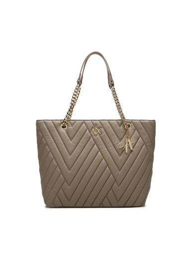 Mala Shopper Armani Exchange Feminina Taupe