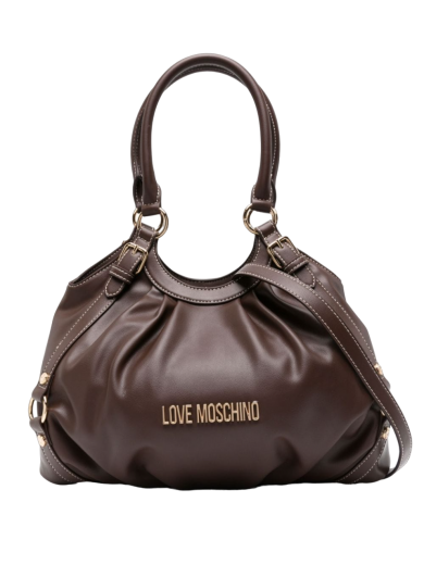 Mala Mão Belted Castanha - Love Moschino | Mala Mão Belted Castanha | MissCath