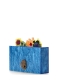 Mala Tiracolo Clutch Flower Box Azul - Kurt Geiger | Mala Tiracolo Clutch Flower Box Azul | MISSCATH