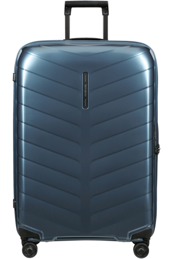 Mala de Viagem Grande 75cm 4 Rodas Attrix Azul Cinza - Mala de Viagem Grande 75cm 4 Rodas Azul Cinza - Attrix | Samsonite