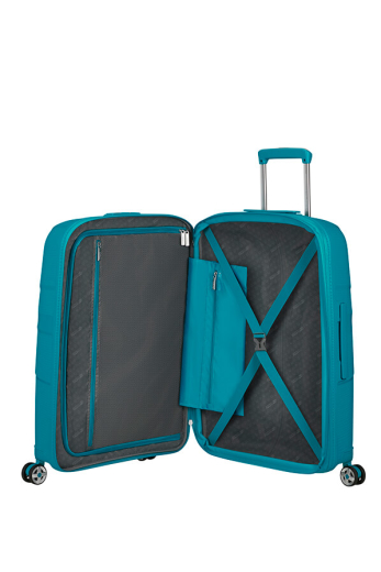 Mala de Viagem Média 67cm Expansível 4 Rodas Starvibe Azul-Esverdeado