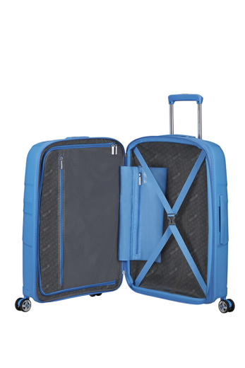 Mala de Viagem Média 67cm Expansível 4 Rodas Starvibe Azul Tranquilo