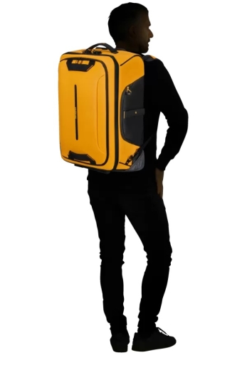 Saco/Mochila de Viagem Ecodiver 55cm 2 Rodas Amarelo