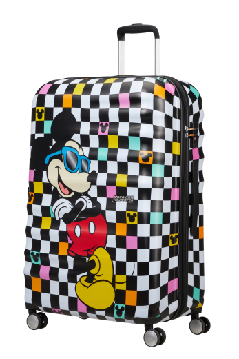 Mala de Viagem Grande 77cm 4 Rodas Wavebreaker Disney Mickey Check