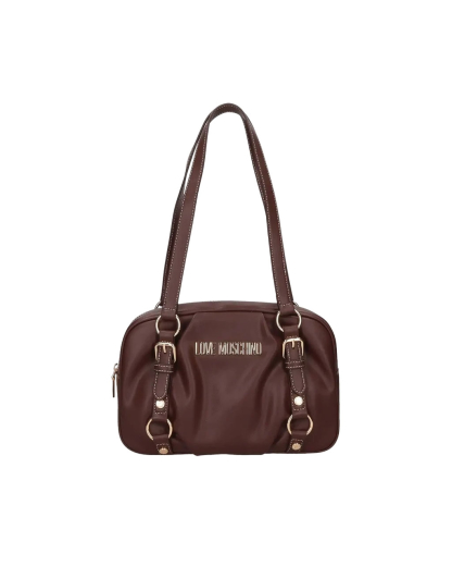 Mala Ombro Belted Castanha - Love Moschino | Mala Ombro Belted Castanha | Misscath