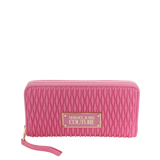 Carteira Continental Logo Patch Rosa - Versace | Carteira Continental Logo Patch Rosa | MISSCATH