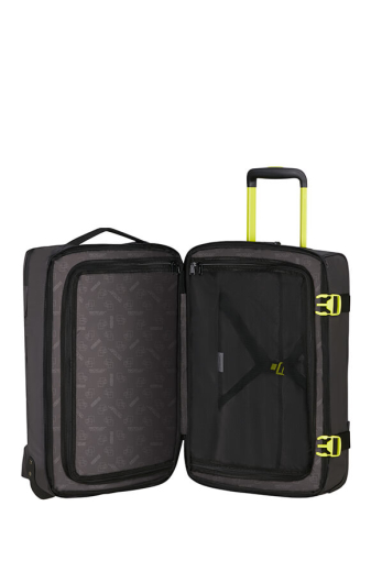 Saco de Viagem 55cm 2 Rodas Preto/Lima