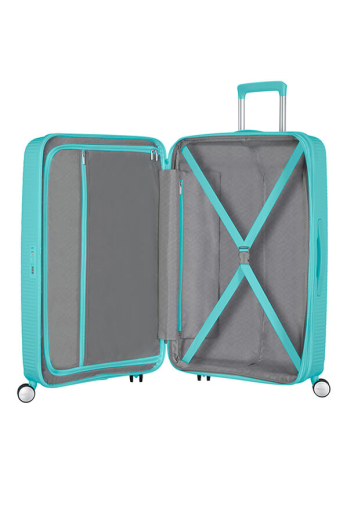 Mala de Viagem Média 67cm Expansível Azul Piscina