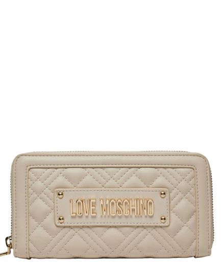 Carteira Quilted Bege - Love Moschino | Carteira Quilted Bege | Misscath
