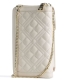 Mala Tiracolo p/ Telemóvel Quilted Bege - Love Moschino | Mala Tiracolo p/ Telemóvel Quilted Bege | Misscath