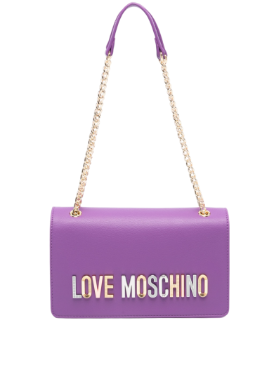 Mala Ombro Logo-Lettering Roxa - Love Moschino | Mala Ombro Logo-Lettering Roxa | Misscath