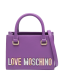 Mala Mão Logo-Lettering Roxa - Love Moschino | Mala Mão Logo-Lettering Roxa | MissCath