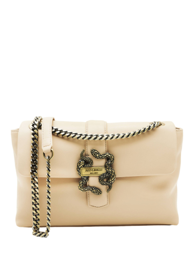 Mala Ombro Iconic Snakes Bege - Just Cavalli | Mala Ombro Iconic Snakes Bege | Misscath