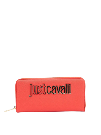 Carteira Logo Continental Coral - Just Cavalli | Carteira Logo Continental Coral | MISSCATH