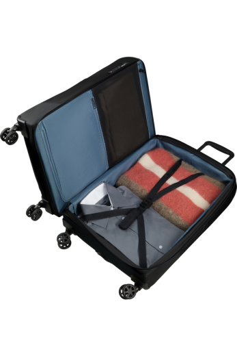 Mala de Viagem Média 66cm 4 Rodas Expansível BIZ2GO TRVL Preta