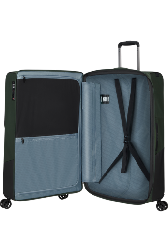 Mala de Viagem Grande 77cm 4 Rodas Expansível BIZ2GO TRVL Verde Terra