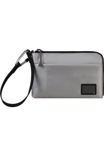 Bolsa Clutch Wander Last Cinzento Metálico