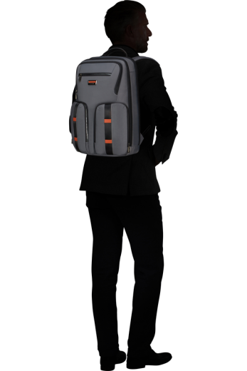Mochila para Portátil 15.6 2 Bolsos Urban-Eye Cinzento/Conhaque