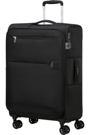 Mala de Viagem Média 68cm Expansível 4 Rodas Preto