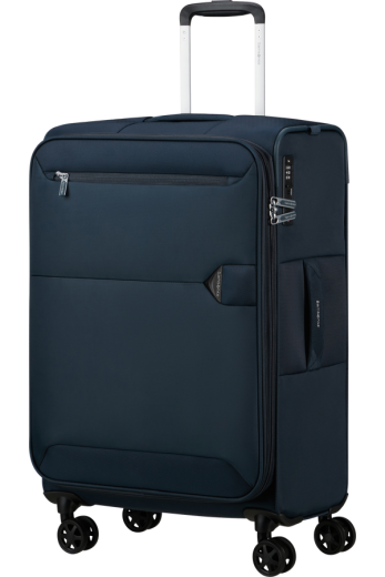 Mala de Viagem Média 68cm Expansível 4 Rodas Azul Marinho