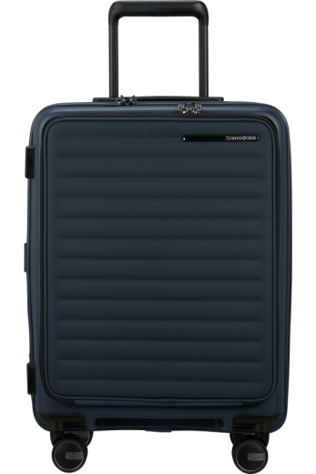 Mala de Cabine 55cm Expansível 4 Rodas c/ Acesso Frontal Azul Meia-Noite