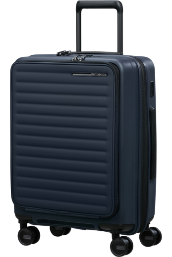 Mala de Cabine 55cm Expansível 4 Rodas c/ Acesso Frontal Azul Meia-Noite