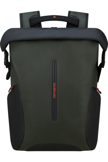 Mochila Rolltop para Portátil 17.3 Verde Tropa