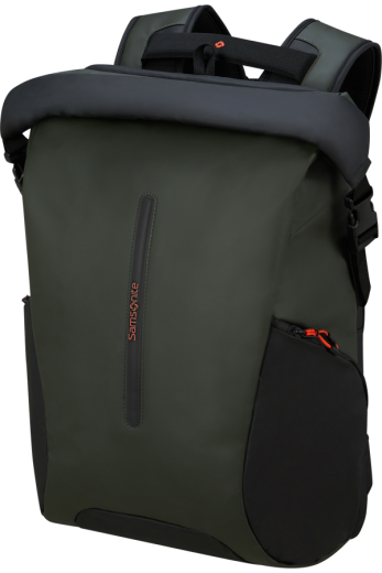 Mochila Rolltop para Portátil 17.3 Verde Tropa