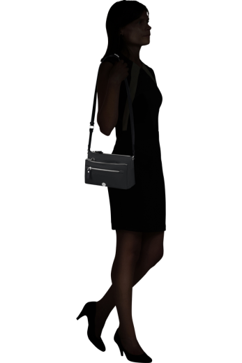 Bolsa de Ombro c/ Pouch Preto