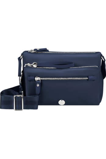 Bolsa de Ombro c/ Pouch Azul-Noite