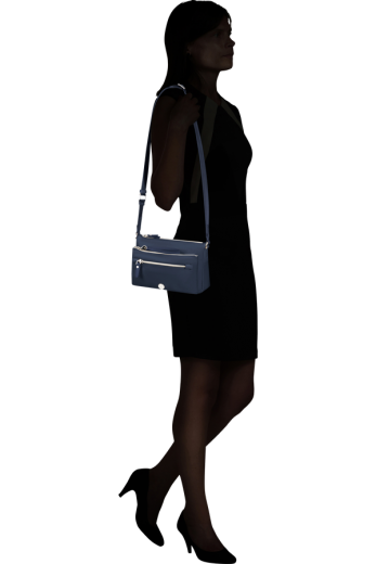 Bolsa de Ombro c/ Pouch Azul-Noite