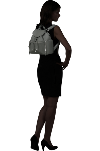 Mochila c/ Aba Verde Acinzentado
