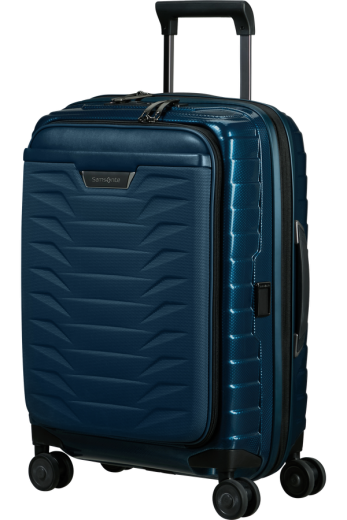 Mala de Cabine 55cm Expansível 4 Rodas c/ Acesso Frontal Azul Petróleo