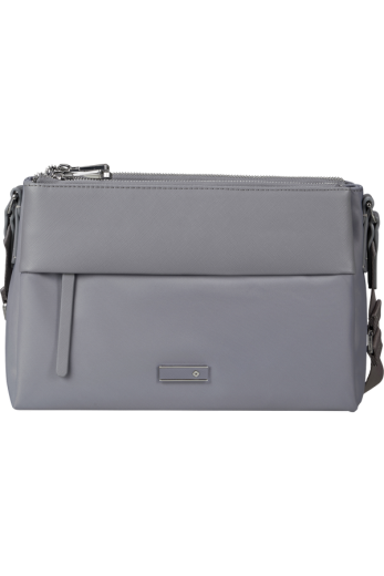 Bolsa de Ombro M Cinza Prateado