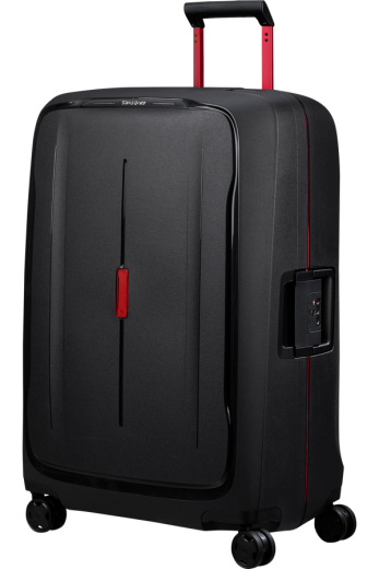 Mala de Viagem Grande 75cm 4 Rodas Carvão / Vermelho