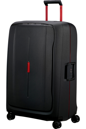 Mala de Viagem Extragrande 81cm 4 Rodas Carvão / Vermelho