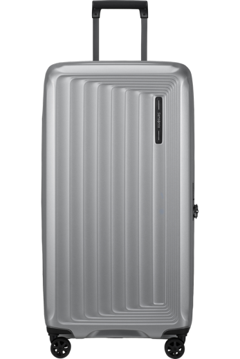Mala de Viagem Trunk 80cm 4 Rodas Prateado Mate