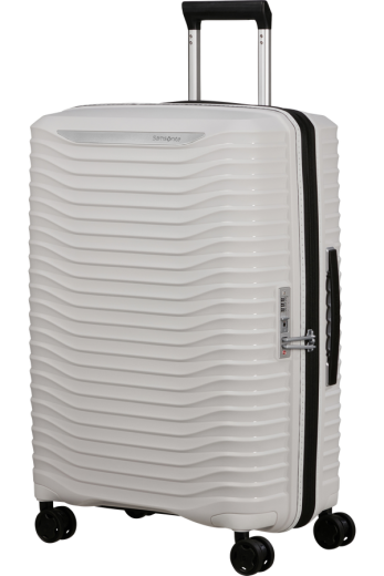 Mala de Viagem Média 68cm Expansível 4 Rodas Branco Nuvem