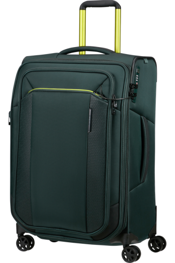 Mala de Viagem Média 67cm 4 Rodas Expansível Azul Esverdeado