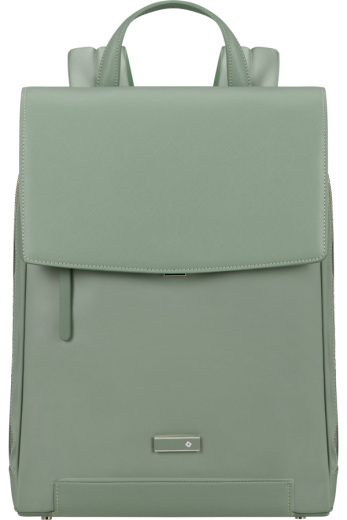 Mochila Feminina para Portátil 14.1 com Aba Verde Mineral