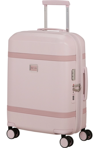 Mala de Cabine 55cm Expansível 4 Rodas Rosa