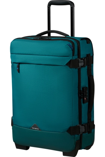 Saco de Viagem 55x35cm 2 Rodas Verde-Azulado