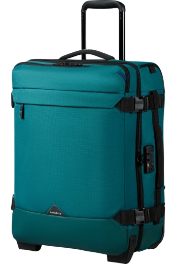Saco de Viagem / Mochila Cabine 55cm 2 Rodas Verde-Azulado