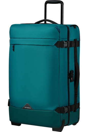 Saco de Viagem Médio 68cm 2 Rodas Verde-Azulado