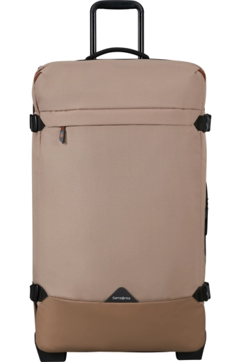 Saco de Viagem Grande 79cm 2 Rodas Bege