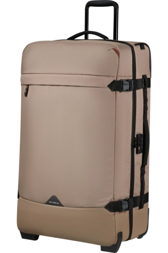 Saco de Viagem Grande 79cm 2 Rodas Bege