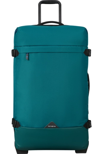 Saco de Viagem Grande 79cm 2 Rodas Verde-Azulado