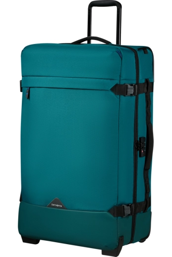 Saco de Viagem Grande 79cm 2 Rodas Verde-Azulado