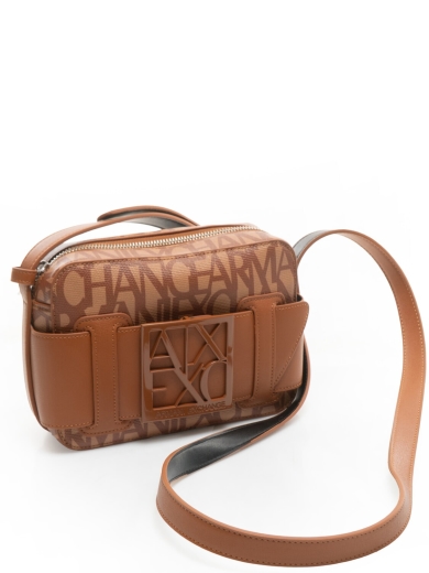 Mala Tiracolo Camera Armani Exchange Castanha
